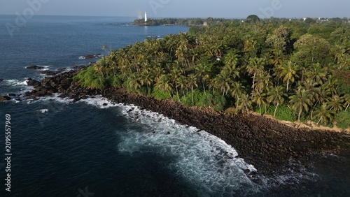 Canvas Print Sri Lanka Lighthouse Dondra Drone