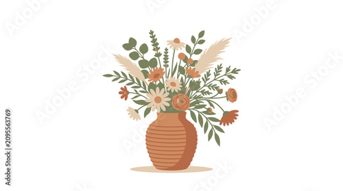 A beautiful floral arrangement in a vase on a table indoors