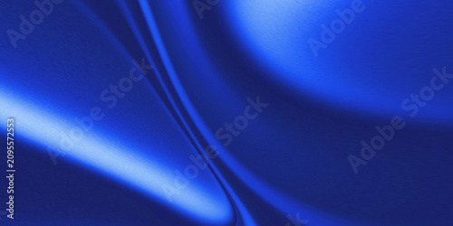Bild auf Leinwand abstract blue background brushed metal surface, flowing organic curves, and a smooth texture with diffused lighting