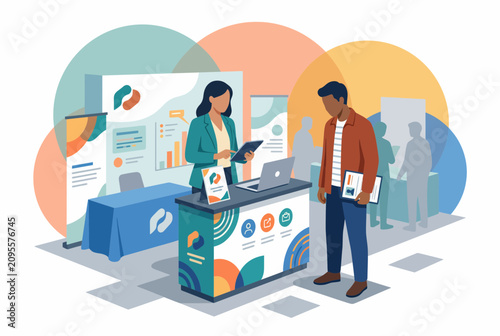 Job Fair Recruitment Process and Candidate Interview at Career Booth