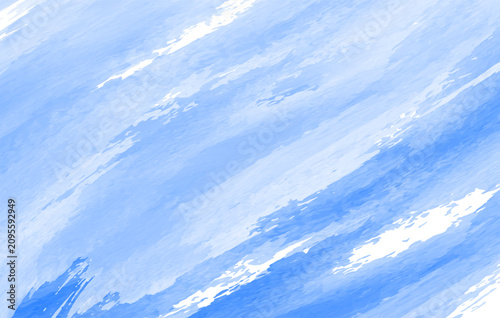 Watercolor Blue Background Abstract Paint Brush Strokes Diagonal Texture Banner