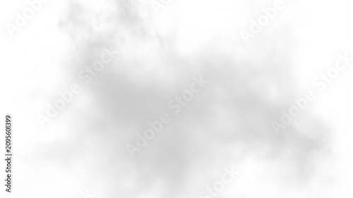 Fotografie Chemical vapor smoke png with swirling fog effect, black cloudy background, toxic smog texture, air condensation motion and abstract realistic environment illustration