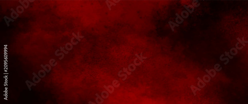 Fotografia Red color powder explosion on black background