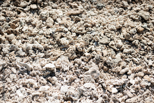 close up of a pile of stone