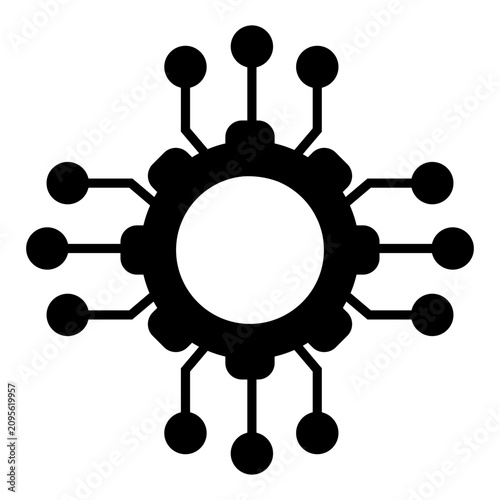 Integration icon vector. System connection illustration sign. Data integration symbol. API integration logo or mark.