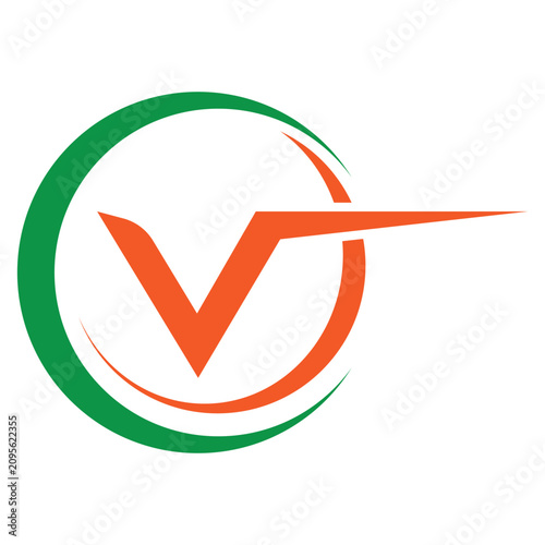 Letter V Logo Concept vector icon