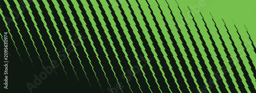 Photos Diagonal halftone pattern with staggered lines in shades of green creating a dyn