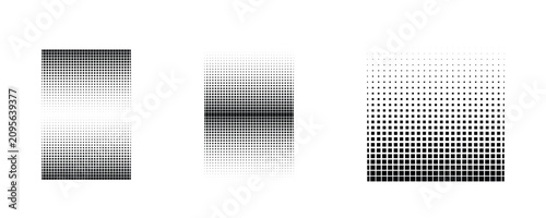 Obraz na płótnie Retro 8-bit square gradient progression set