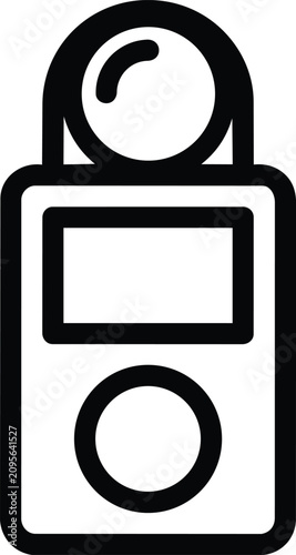 Fotografie Professional photography light meter device icon
