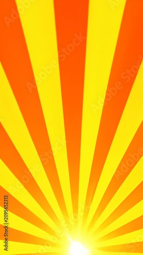 Classic yellow and orange sunburst rays background.