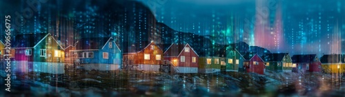 Greenland's vibrant charm: a glimpse of nuuk's colorful architec