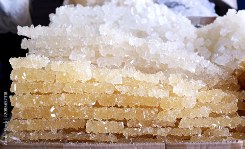Принти на полотні Natural navvat rock sugar crystals made from concentrated grape juice