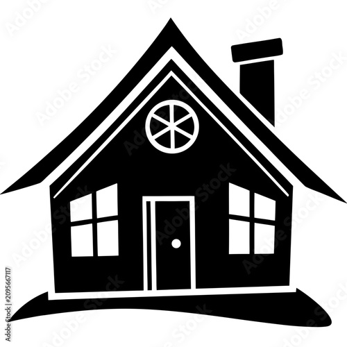 Versatile house icon suitable for print materials, branding, and creative design projects.