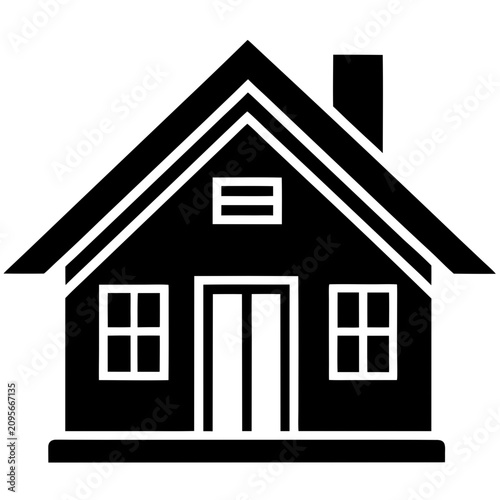 Home icon vector on white background perfect for websites, mobile apps, and modern user interface design.