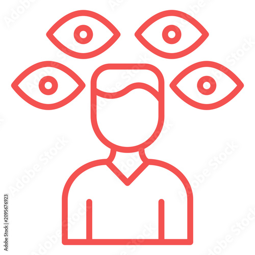 Canvastavla Paranoia Icon Style