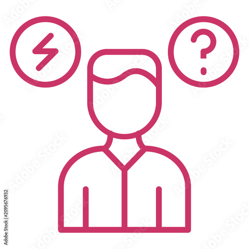Anxiety Disorder Icon Style