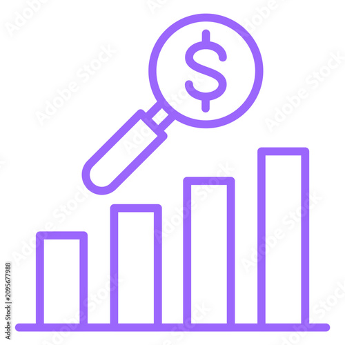 Foto Market Forecast Icon Style