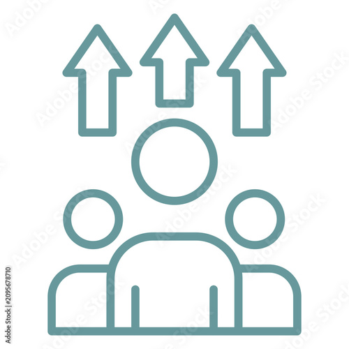 Canvastavla Motivated Team Icon Style