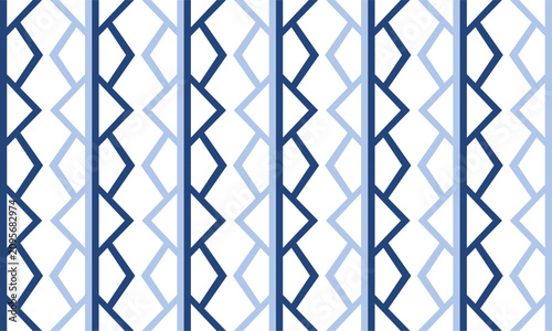 Fotografija Seamless pattern with rhombuses vintage in dark and light blue diamond line net,