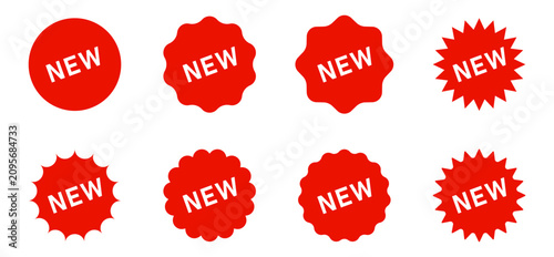 Canvastavla red new arrival label badges
