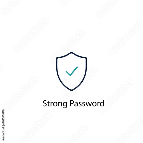Strong Password vector icon illustration sign