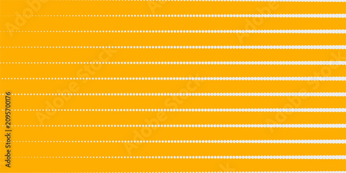 Cuadro en lienzo Yellow orange halftone pattern