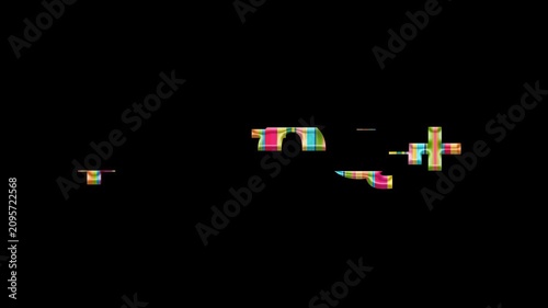 LGBTQIA+ Pride Month Celebration Concept with Rainbow text and Diverse Characters Animation Style.