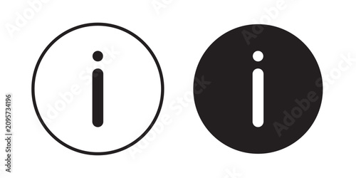 Cuadro en lienzo Information icon