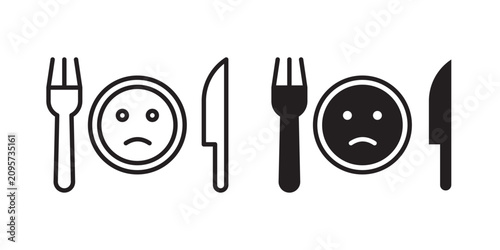 Fotografie Lack of appetite icon