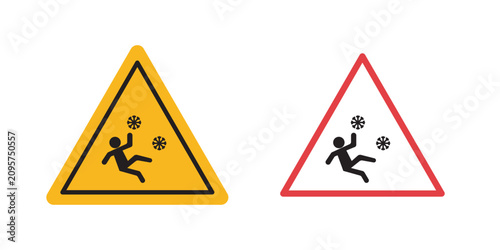 Fotografie Slippery ice sign