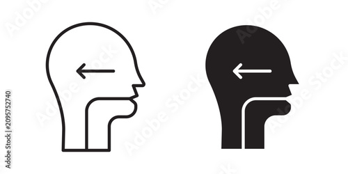 Fotografija Swallowing reflex icon