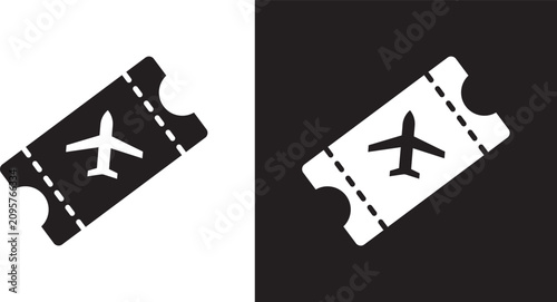 Tableau sur toile Air tickets icon