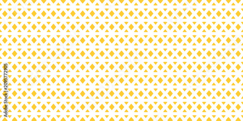 Yellow and white waves seamless pattern. Vector linear ornament.