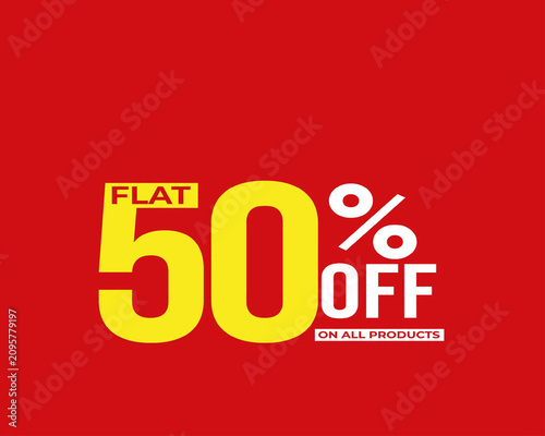 New Year Sale Celebration Design with Red Discount Tag, 3D Number Sign and Holiday Business Promotion Vector Illustration