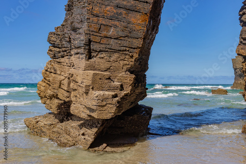 Rock arch on Las Catedrales Beach