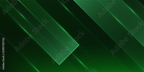 Schilderij op canvas Abstract light green rectangle technology design