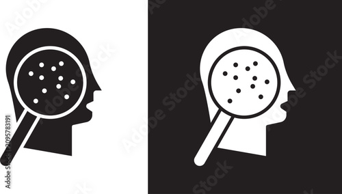 Foto Pimple inflammation icon