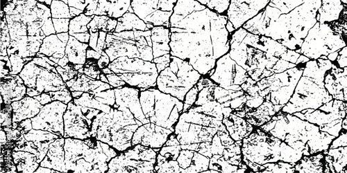 Cracked and weathered surface with a distressed texture, showing signs of age and wear, with deep fissures creating a dramatic visual.