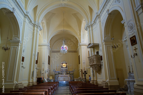 Santa Maria di Leuca, Puglia, southern Italy, basilica and promontory