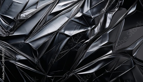 Dark Black Foil Glass Texture Background Abstract Gradient Bright Light Reflections And A Shiny Rough Textured Surface Premium And Elegant Glass Effect Background