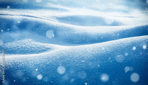 Winter Snow Texture Blue Abstract Winter Cold Background Snow Surface Blurred Backdrop