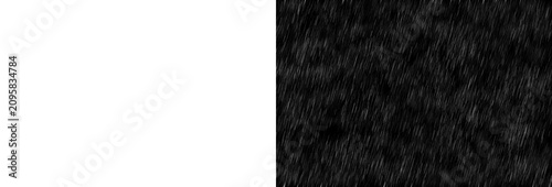 Bild auf Leinwand Heavy rain streaks isolated on transparent background