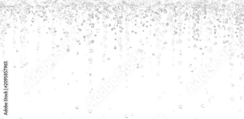 Realistic Falling Rain Drops on Transparent Background PNG