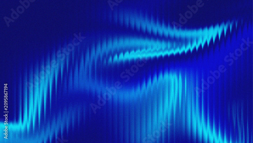 Deep blue glass texture background with vertical ripple distortion and smooth wave gradient for modern tech design, user interface backdrop or abstract visual layout