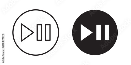 Fotografie Play pause icon