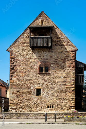 Romanisches Haus in Rosheim im Elsass