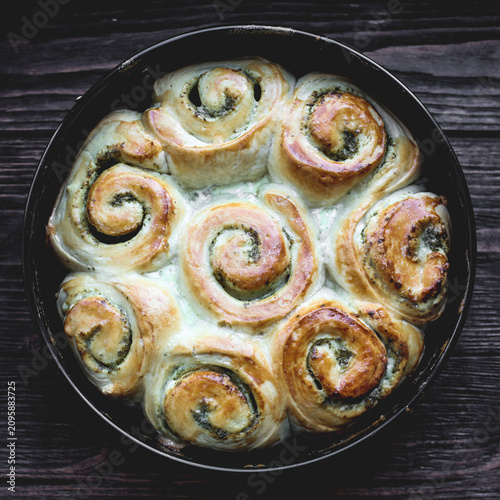 Pesto Bread Rolls