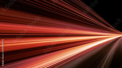 Speeding light trails abstract background