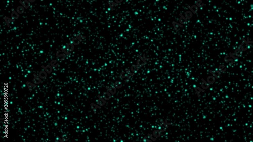Glowing typography with sparkling particles 4k animation video.