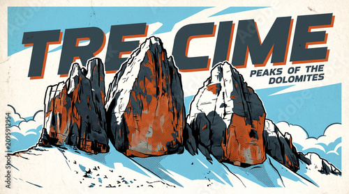 Tre Cime Dolomites Peaks